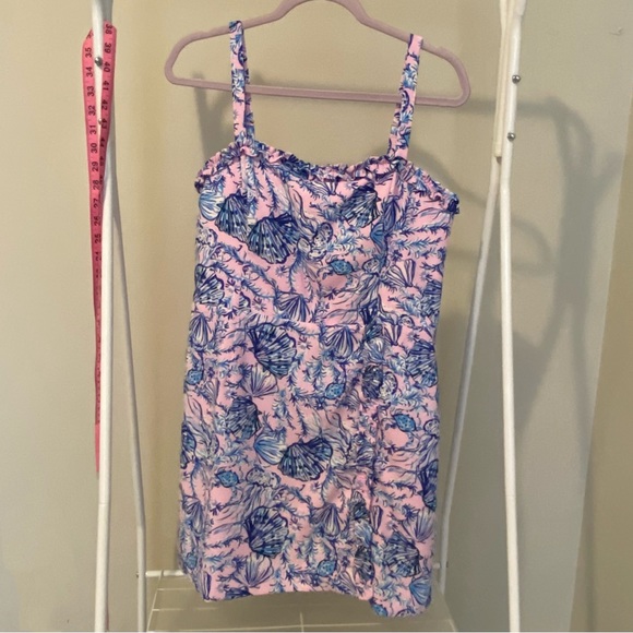 Lilly Pulitzer Zenon Ruffle Romper Magnolia Lilac NWOT - Picture 5 of 5